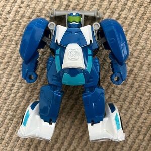 Transformer Rescue Bots Blue Burr Race Car
